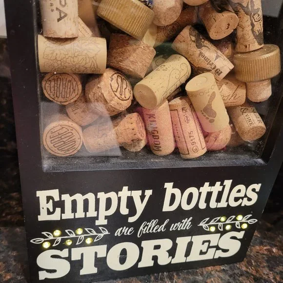 Cork & Tops Holder - Empty Bottles Are Filled With Memories - Home Accent - Picture 8 of 10